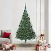 Image de Sapin De Noël Artificiel Pré-éclairé Vert 210 Cm Pvc Vidaxl