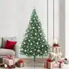 Image de Sapin De Noël Artificiel Pré-éclairé Vert 210 Cm Pvc Vidaxl
