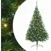 Image de Sapin De Noël Artificiel Pré-éclairé Vert 240 Cm Pvc Vidaxl