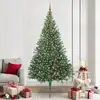 Image de Sapin De Noël Artificiel Pré-éclairé Vert 240 Cm Pvc Vidaxl