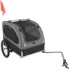 Image de Remorque pour Chien - DUOKU - DT810 - Capacité 40 kg - Pliable - Noir/Gris
