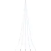 Image de Arbre De Noël Led Avec Piquets Au Sol Blanc Froid 511 Cm Métal Vidaxl