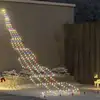 Image de Arbre De Noël Led Avec Piquets Au Sol Multicolore 511 Cm Métal Vidaxl