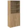 Image de Vidaxl haut armoire ch  ne artisanal 80 x 42,5 x 185 cm