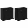 Image de Vidaxl buffets 2 pcs chêne noir 70 x 35,5 x 67,5 cm bois d'ingénierie