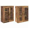 Image de Vidaxl cabinets muraux 2 pcs bois ancien 69,5 x 34 x 90 cm