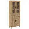 Image de Vidaxl haut armoire avec tiroir chêne artisanal 69,5 x 34 x 90 cm