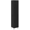 Image de Vidaxl haut armoire chêne noir 34,5 x 34 x 90 cm bois d'ingénierie
