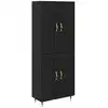 Image de Vidaxl haut armoire chêne noir 69,5 x 34 x 90 cm bois d'ingénierie