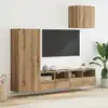 Image de Meubles Tv Muraux 4 Pcs Chêne Artisanal Bois D'ingénierie Vidaxl