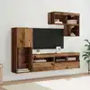 Image de Meubles Tv Muraux 6 Pcs Bois Ancien Bois D'ingénierie Vidaxl