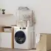 Image de Étagère Pour Machine À Laver Blanc 70 X 27 X 136 Cm Aluminium Vidaxl