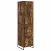 Image de Vidaxl garde-robe chêne fumé 50 x 50 x 200 cm bois d'ingénierie