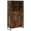 Image de Vidaxl buffet chêne fumé 81 x 36 x 150.5 cm bois d'ingénierie
