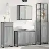 Image de Ensemble De Mobilier De Salle De Bain Avec Tiroir Gris Sonoma Vidaxl