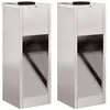 Image de Lampadaire solaire LED extérieur - vidaXL - Acier inoxydable - 18x18x50 cm - Blanc chaud - Solaire - Autoportant