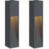 Image de Lampadaire solaire LED - vidaXL - Anthracite - 18x18x80 cm - Acier laminé à froid - Blanc chaud - Solaire - Autoportant