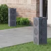 Image de Balise solaire - VIDAXL - Lumière de chemin LED - Anthracite - Acier laminé à froid - Autonomie >8h