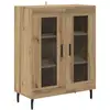 Image de Vidaxl buffet chêne artisanal 69,5 x 34 x 90 cm bois d'ingénierie