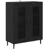 Image de Vidaxl buffet chêne noir 69,5 x 34 x 90 cm bois d'ingénierie