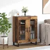 Image de Buffet - VIDAXL - Bois Ancien - 2 portes - Bois dingénierie - 695 x 34 x 90 cm