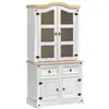 Image de Vidaxl buffet avec tiroir corona blanc 100 x 48,5 x 179 cm pin massif