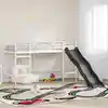 Image de Lit Superposé Pour Enfants Avec Toboggan Blanc Et Anthracite Vidaxl