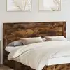 Image de Tête De Lit Chêne Fumé 200 Cm Bois D'ingénierie Vidaxl