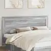 Image de Tête De Lit Gris Sonoma 200 Cm Bois D'ingénierie Vidaxl