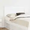 Image de Tête De Lit Avec Tête De Lit Blanc 120 Cm Bois D'ingénierie Vidaxl