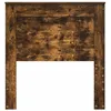Image de Tête de lit moderne - vidaXL - Chêne fumé - Bois dingénierie - 102x7x100 cm - Durable - Facile à nettoyer