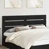 Image de Tête De Lit Chêne Noir Bois D'ingénierie Vidaxl