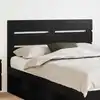 Image de Tête De Lit Chêne Noir Bois D'ingénierie Vidaxl
