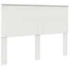 Image de Tête de lit en bois dingénierie - vidaXL - Blanc - 143x7x100 cm - Design moderne - Facile à nettoyer - Montage simple