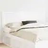 Image de Tête De Lit Blanc Brillant Bois D'ingénierie Vidaxl