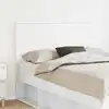 Image de Tête De Lit Avec Tête De Lit Blanc 120 Cm Bois D'ingénierie Vidaxl