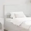 Image de Tête De Lit Blanc Brillant Bois D'ingénierie Vidaxl