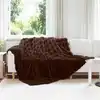 Image de Couverture Antidérapante En Fausse De Lapin Olite 4 Pc Camel Vidaxl