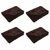 Image de Vidaxl couverture antidérapante en fausse de lapin olite 4 pcs camel
