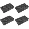 Image de Vidaxl couverture antidérapante en fausse de lapin olite 4 pcs