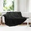 Image de Couverture Antidérapante En Fausse De Lapin Olite Noir Vidaxl
