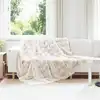 Image de Couverture Antidérapante En Fausse De Lapin Olite Blanc Vidaxl