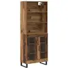 Image de Vidaxl haut armoire 2 pc bois ancien 69,5 x 34 x 180 cm