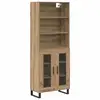 Image de Vidaxl haut armoire 2 pc chêne artisanal 69,5 x 34 x 180 cm