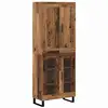 Image de Vidaxl haut armoire bois ancien 69,5 x 34 x 180 cm bois d'ingénierie