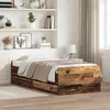 Image de vidaXL Cadre de lit avec tiroir Bois Ancien 90 x 190 cm Pin massif 3403207