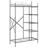 Image de Armoire ouverte moderne - vidaXL - Design rectangulaire - Grand espace de rangement - Cadre en métal - Finition mate