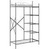 Image de Vidaxl armoire ouverte avec étagère noir 104,5 x 45 x 172 cm acier