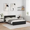 Image de vidaXL Cadre de lit Chêne noir 135 x 190 cm Bois dingénierie 3403576