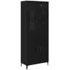 Image de Vidaxl haut armoire chêne noir 69,5 x 34 x 180 cm bois d'ingénierie